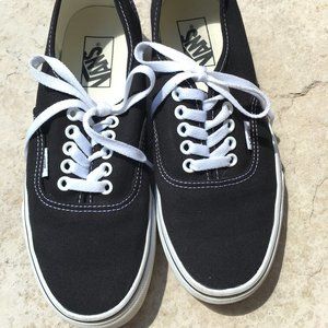 Black Lace-up Vans
